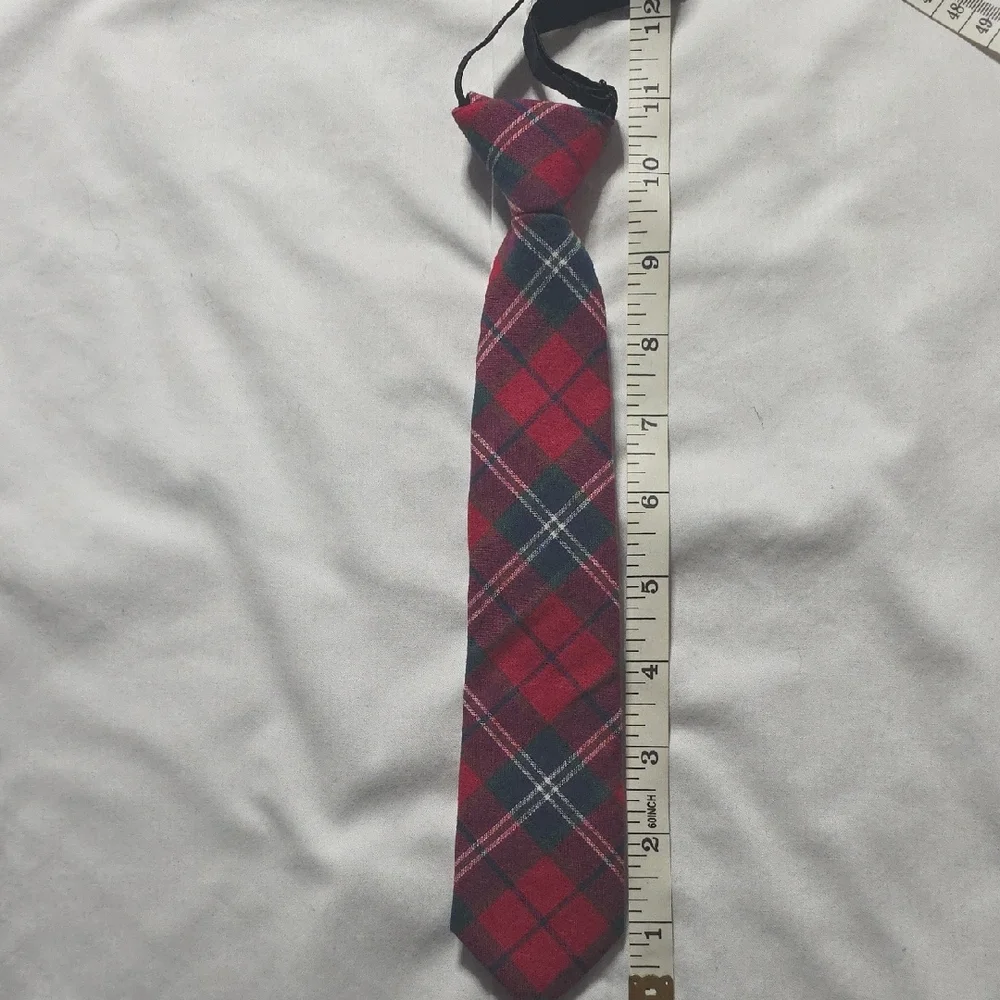 Classic Red Plaid Tie